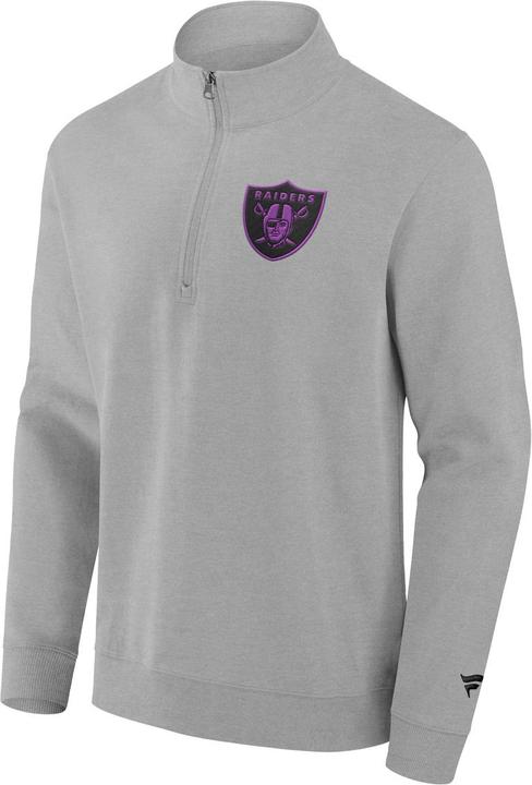 Fanatics Las Vegas Raiders Gradient 1/2 Zip Crew Sweatshirt XL (XL)