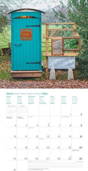 Actual product image Neumann N NEUMANNVERLAGE - Toilets Around the World 2025 Brochure Calendar, 30x30cm, Wall Calendar with (30 x 30 cm, Hardcover, German)