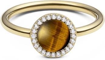 Image du produit Daniel Wellington Gold-Plated Ring With Tiger's Eye And Crystals Audrey Dw0040122 (54)