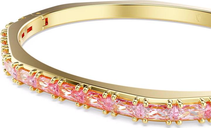 Immagine prodotto Swarovski Matrix Armreif Baguette Schliff Rosa Gold (18.50 cm, Metallo Swarovski)