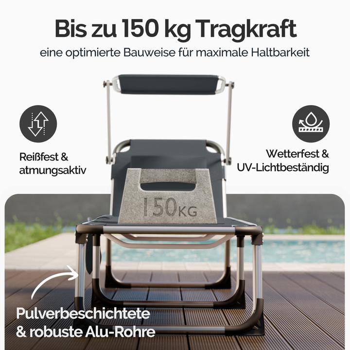 Produktbild Casaria Sonnenliege (210 cm)