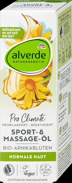 Immagine prodotto dm alverde Olio per massaggi sportivi Fiori di Arnica Biologici (Olio corpo, 100 ml)