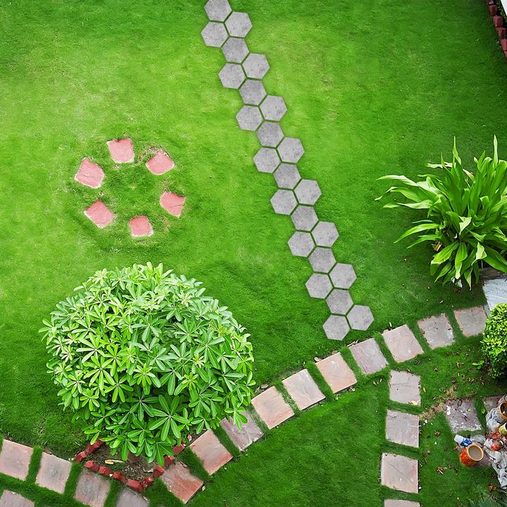 Actual product image Relaxdays Pavement shape hexagon (37 cm)