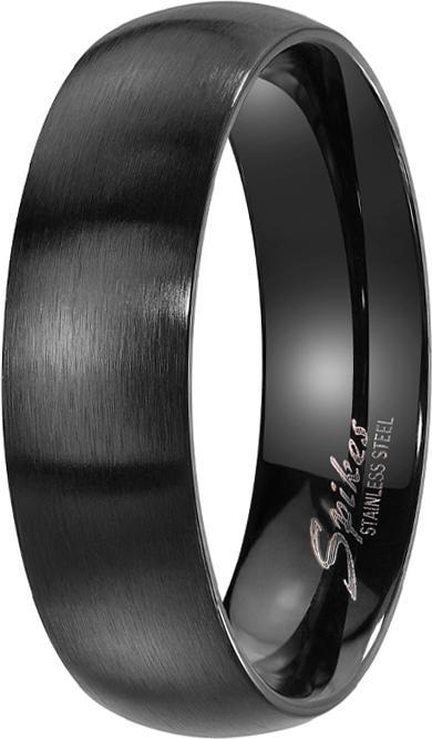 Actual product image Star Piercing Ring brushed black (Surgical steel 316L)