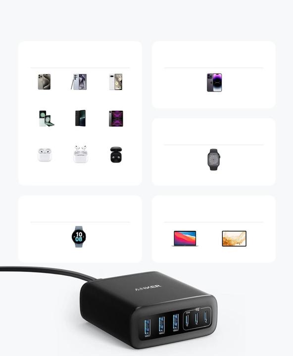 Immagine prodotto Anker 6-in-1 Ladestation (112 W)