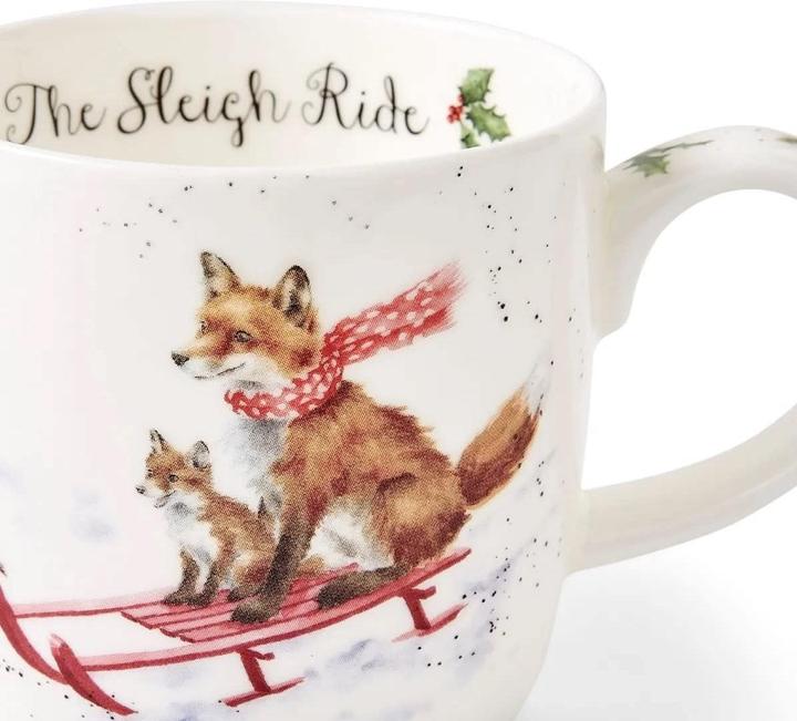 Produktbild Wrendale Design Tasse - Sleigh Ride (Fox) EU (300 ml, 1 x)
