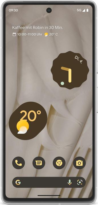 Google Pixel 7 (128 GB, Snow, 6.30", SIM + eSIM, 50 Mpx, 5G)