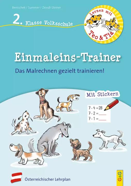 Image du produit Lernen mit Teo und Tia Mathematik – Einmaleins-Trainer – 2. Klasse Volksschule (Allemand, Regina Zeindl-Steiner, Cornelia Seelmann, Isabella Benischek, Anita Summer, 2022)