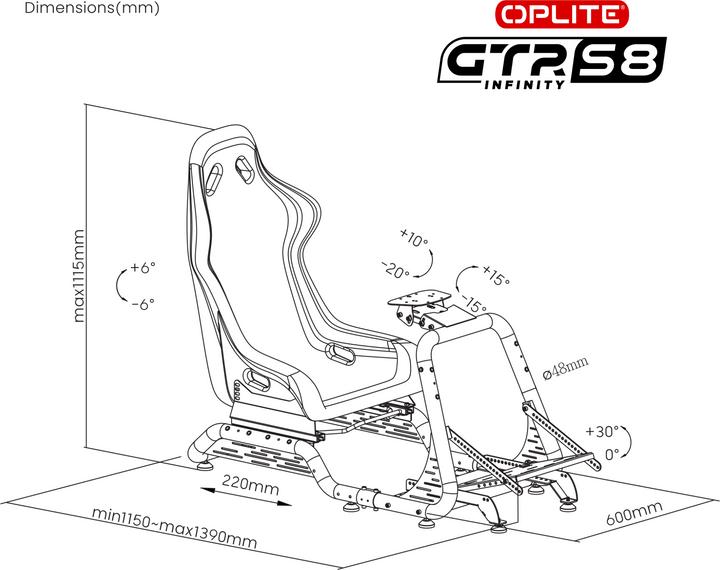 Produktbild Oplite GTR S8 Infinity Cockpit