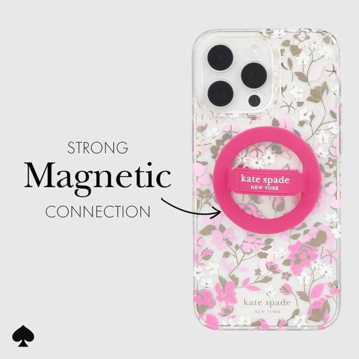 Actual product image Kate Spade Magnetischer Schlaufengriff – MagSafe Fingergriff (Pom Pom Pink)