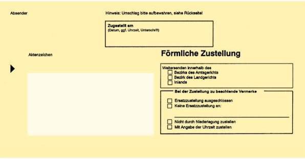 Rnk Verlag Zustellungsumschlag, DIN lang, mit Fenster, gelb (100 x)