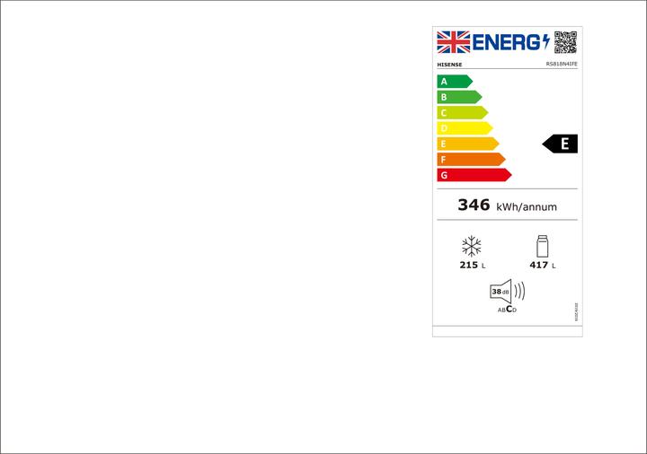 Energie-Label Hisense RS818N4IFE (632 l)
