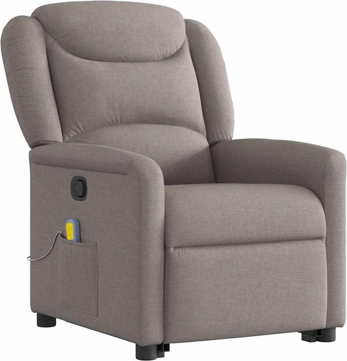 Produktbild VidaXL Massagesessel mit Aufstehhilfe Taupe Stoff