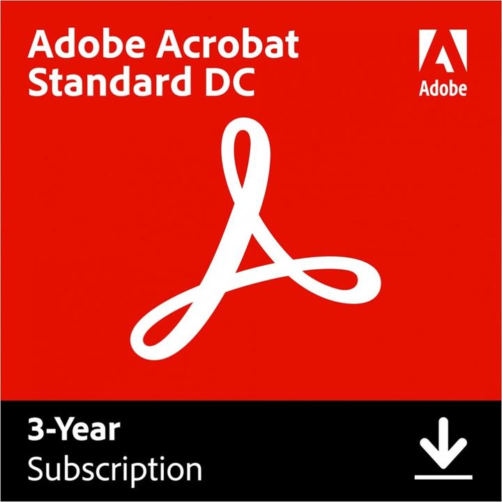 Produktbild Adobe Acrobat Standard DC (1 User, 36 Monate)