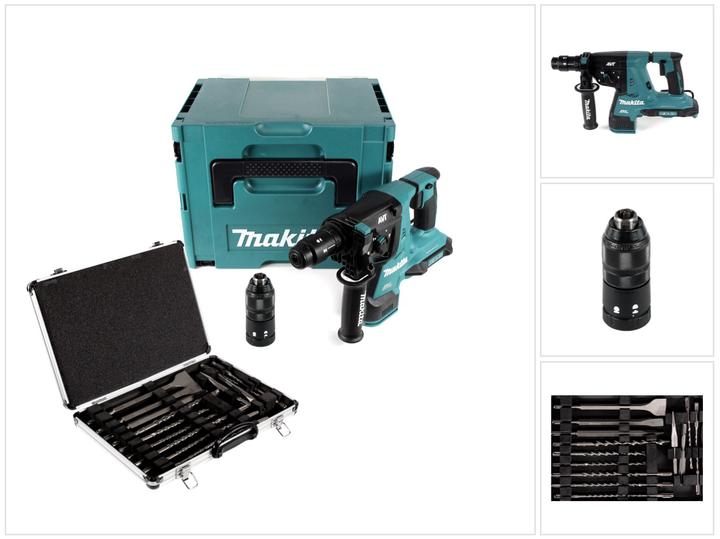Image du produit Makita DHR 281 ZJ Brushless Perforateur-burineur sans fil 28 mm 2 x 18 V + Mandrin + Coffret MakPac (Fonctionnement sur batterie)