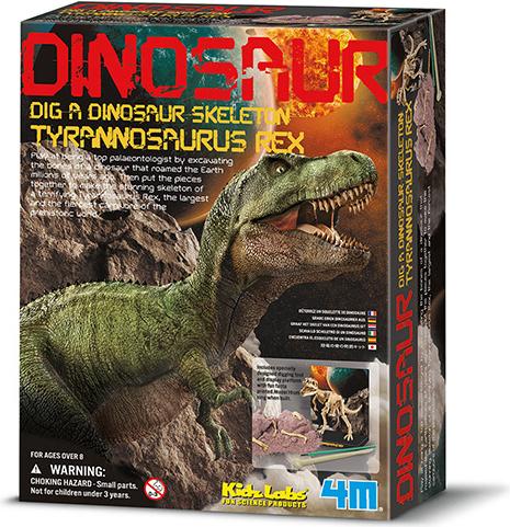 Immagine prodotto 4M Scheletro di Tyrannosaurus Rex - Set di scavi - Paleontologia - Bambino - 8 anni
