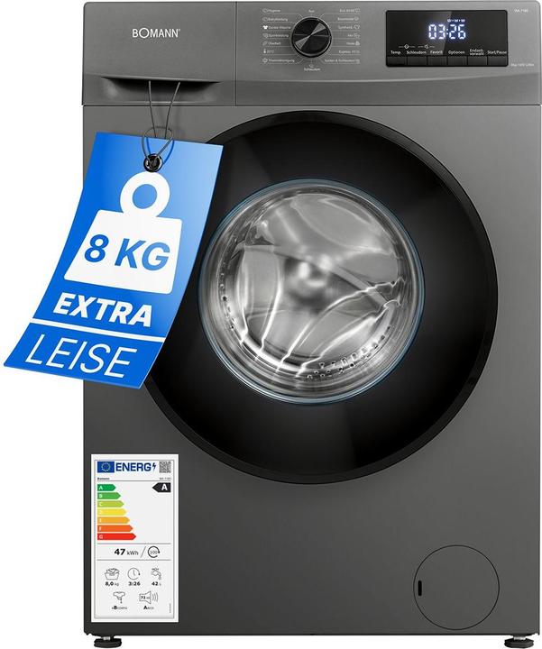 Produktbild Bomann WA 7185 Waschmaschine Inverter (8 kg, Wechselbar)
