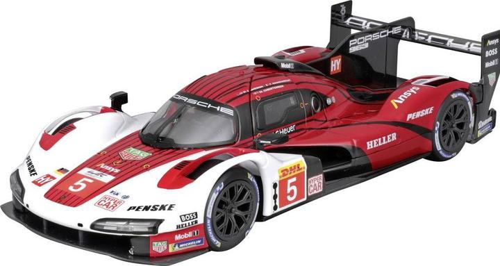 Actual product image Bburago Porsche 963 LeMans '23 #5 1:24 scale model car