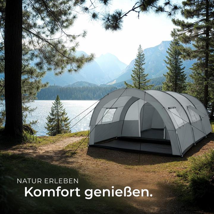 Image du produit tectake Roskilde (Tente tunnel, 7.50 kg, 6 personnes)