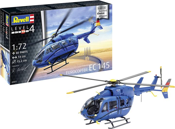Produktbild Revell 63877 EC 145 Builders Choice Helikopter Bausatz 1:72