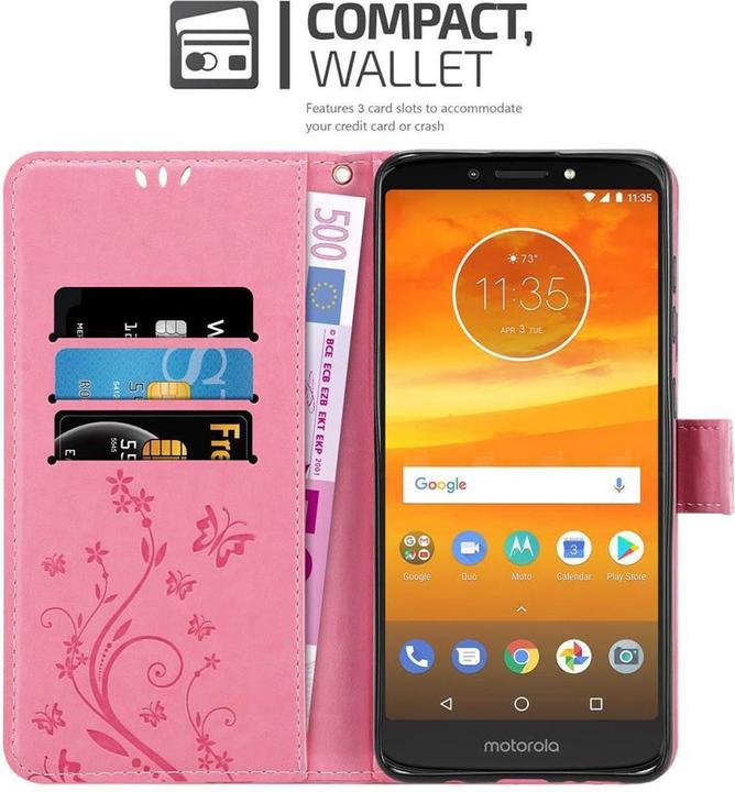 Productafbeelding Cadorabo Bloemen Boekomslag (Motorola Moto E5 Plus)