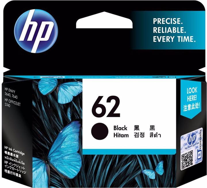Produktbild HP 62 - Schwarz - Original - Tintenpatrone - für Envy 55XX, 56XX, 76XX (BK)