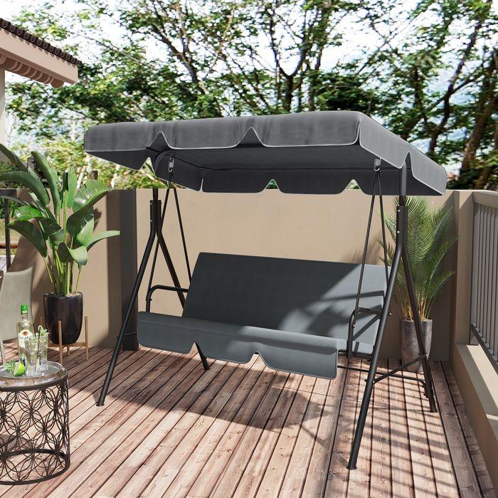 Produktbild Swisshandel24 Ersatzdach für Gartenschaukel Ersatzdach für Hollywoodschaukel Baldachin für Gartenschaukel, 192x144
