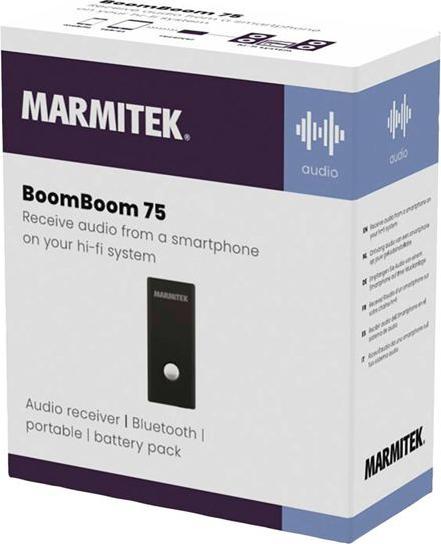 Actual product image Marmitek BoomBoom 75, Bluetooth music receiver with rechargeable battery (Receiver)