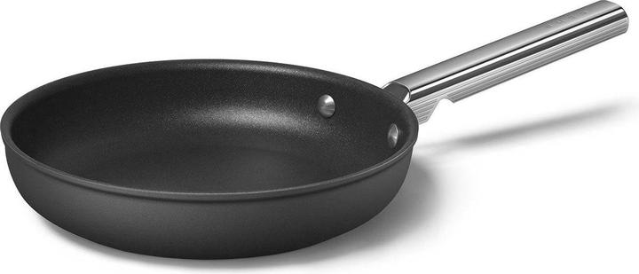 Smeg CKFF2401BLM Frying pan Ø 24 cm, black (24 cm, Frying pan, Aluminium, Stainless steel)