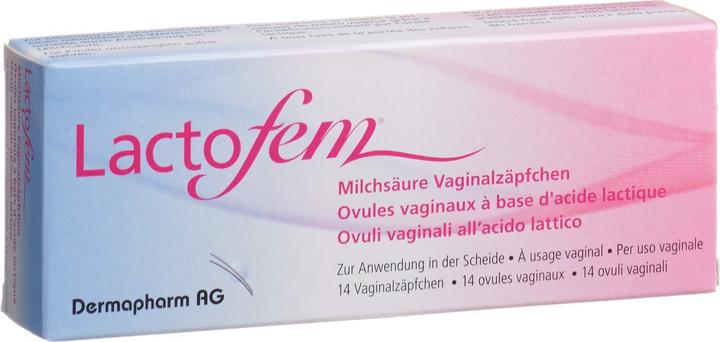 Produktbild Lactofem Milchsäure Vaginalzäpfchen (Vaginalzäpfchen)