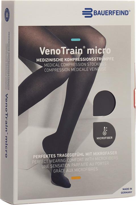 Produktbild Veno Train MICRO A-G KKL2 M normal/short geschlossene Fussspitze schwarz Haftband Noppen (M)