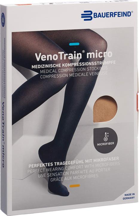 Veno Train MICRO A-G KKL2 S normal/long offene Fussspitze creme Haftband Noppen (S)