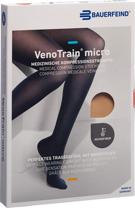 Veno Train MICRO A-G KKL2 M plus/long offene Fussspitze creme Haftband Noppen (M)