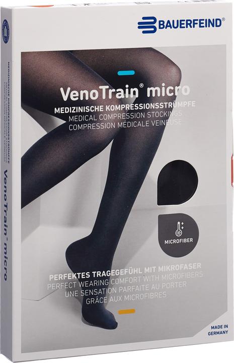 Veno Train MICRO A-G KKL2 S plus/short geschlossene Fussspitze schwarz Haftband Noppen (S)