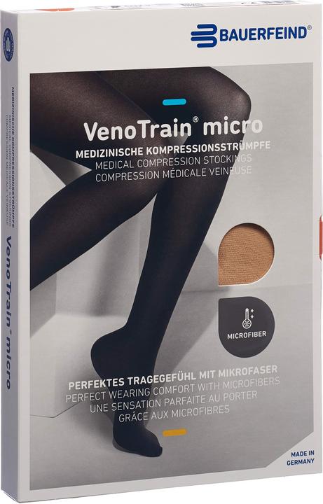 Veno Train MICRO A-G KKL2 M normal/long geschlossene Fussspitze creme Haftband Noppen (M)