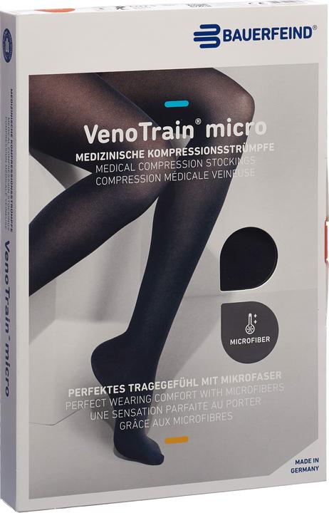 Veno Train MICRO A-G KKL2 L plus/long offene Fussspitze schwarz Haftband Noppen