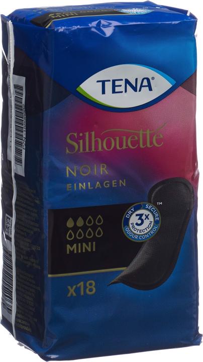 Tena Silhouette Noir Mini Pad (18 x, S)