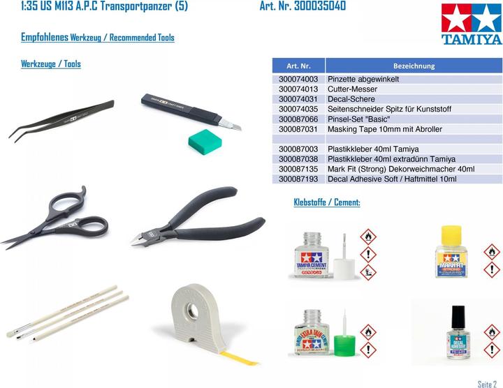 Actual product image Tamiya U.s. M113 A.p.c.
