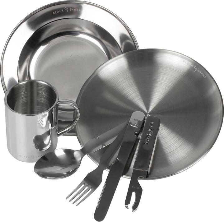Immagine prodotto Black Snake Set di stoviglie da campeggio in acciaio inox