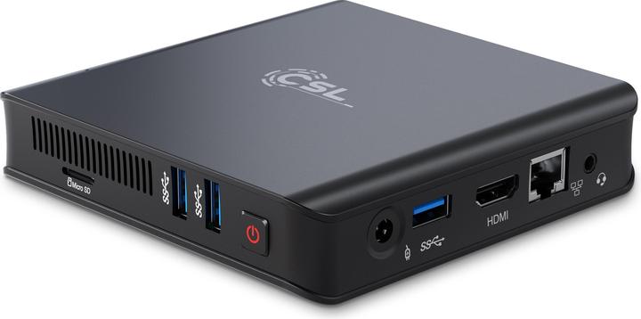 Produktbild CSL Mini PC Narrow Box Ultra HD Compact v5 (Intel Celeron N5100, 4 GB, 512 GB, Intel UHD Graphics)