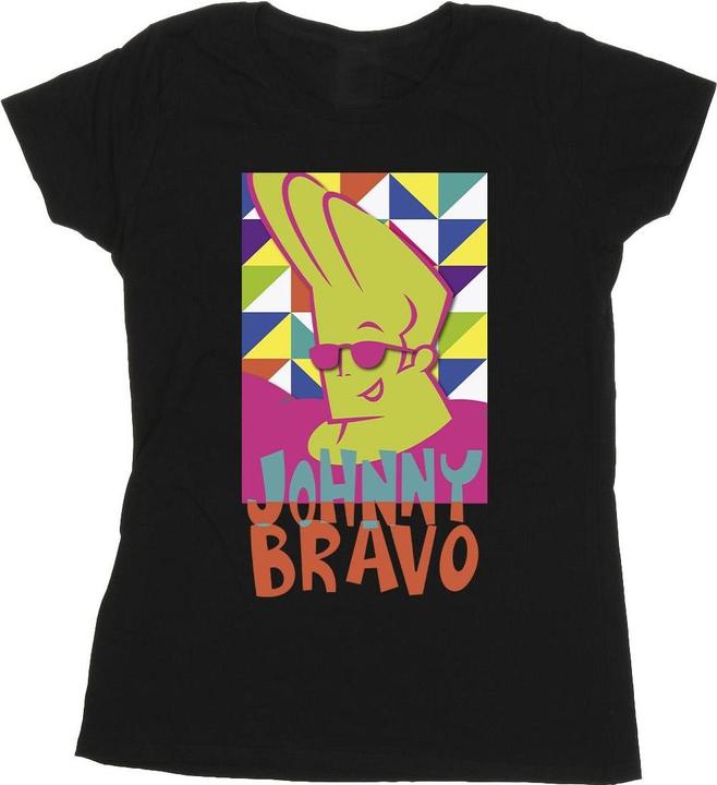Johnny Bravo Multi Triangles Pop Art TShirt (XXL)