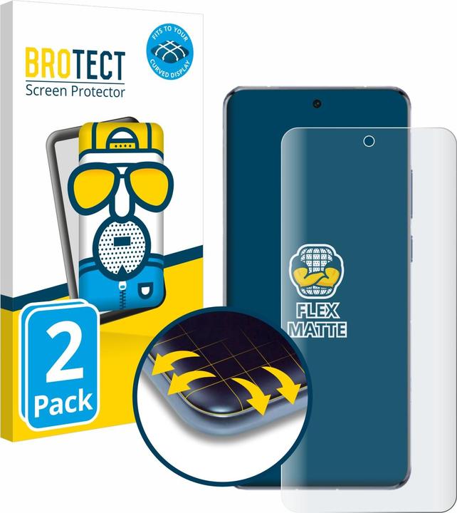 Produktbild BROTECT Fullscreen Schutzfolie Displayschutz Folie Matt Entspiegelungsfolie (2 Stück, Landvo XM200 Pro)