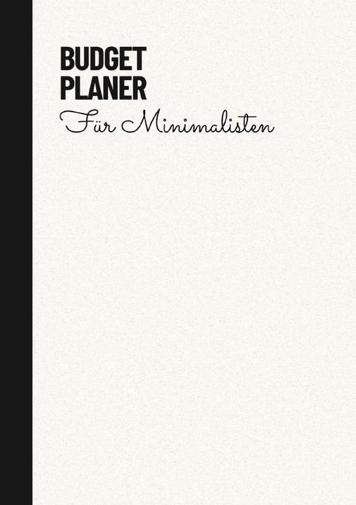 Actual product image Meck:Budget Planner White Minimalist (German)