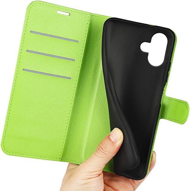 Actual product image MU Classic Litchi Leather Bookcover Series (Apple iPhone 16)