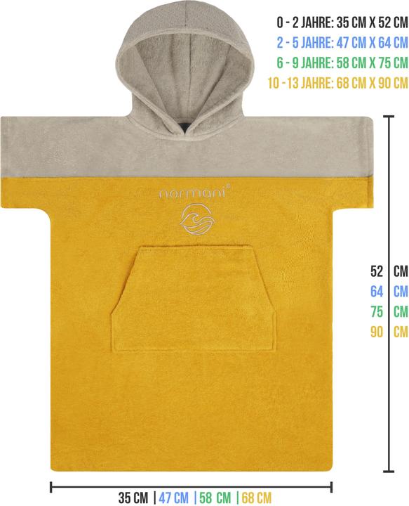 Produktbild Normani Kinder Badeponcho 6-9 Jahre Puwai (6, 7, 8, 9)