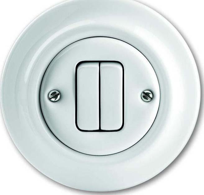 Busch-Jaeger Busch Jaeger Interrupteur de série Insert Porcelaine 2002/5 UJ-64 (1012-0-2161)