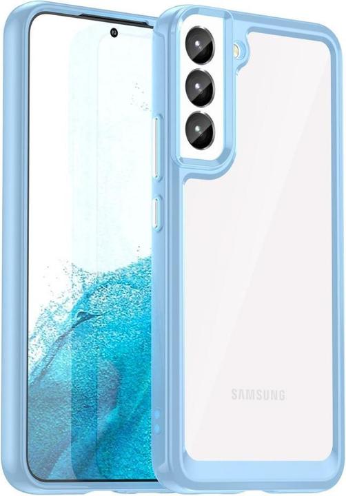 Productafbeelding Hurtel Outer Space hoesje voor Samsung Galaxy S23 met flexibel frame blauw (Samsung Galaxy S23)