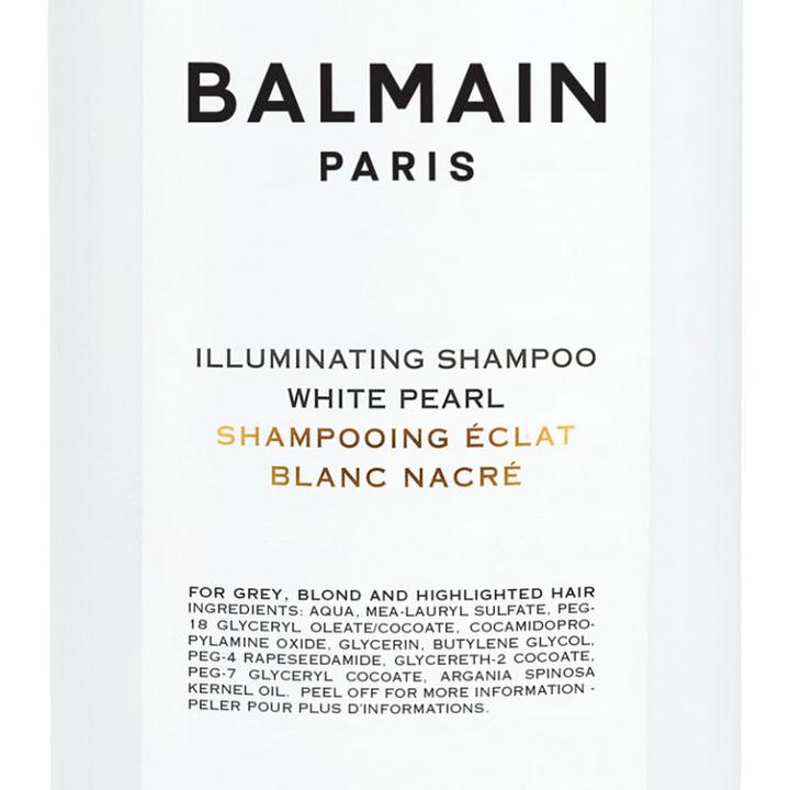 Produktbild Balmain Illuminating Shampoo White Pearl, Nicht-professionell, Shampoo, Blond, Blond, Grau, 300 ml (300 ml, Flüssiges Shampoo)