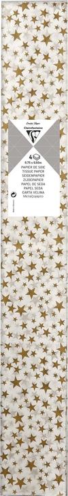 Actual product image Clairefontaine SOIE IMPRIMEE, 4F 50 x75, Etoiles argent (4 x)
