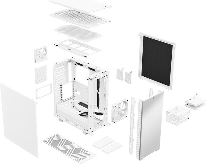 Actual product image Fractal Define 7 Compact White Solid (ATX, mATX, Mini-ITX)